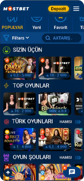 Mostbet Canlı Kazino