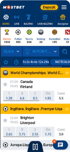 Mostbet İdman